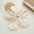 thumbnail image 4 of 3 uds. De lazos para el cabello con flores súper grandes, bandas elásticas con acabado satinado a la moda, diadema elegante, lindos lazos para el cabello grandes, coleta decorativa, 4 of 5