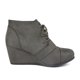 thumbnail image 2 of Botas DREAM PAIRS TOMSON para Mujer con Cordones y Cuña Baja Gris, 2 of 8