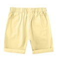 thumbnail image 6 of NAISIBABY Boys Pull-On Shorts, Cotton Performance with Pockets Elastic Waist Summer Casual Sports Shorts Beige 9T, 6 of 8