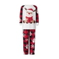 thumbnail image 2 of Elippeo Family Matching Christmas Pajamas Sets Long Sleeve Elk Print Tops + Plaid Pants Long Sleeve Patchwork Jumpsuit, 2 of 10