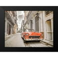 thumbnail image 2 of Frank, Assaf 24x19 Black Modern Framed Museum Art Print Titled - Vintage car on street of Havana-Cuba, 2 of 5