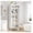 White, variant on Metal Curio Cabinet, White 67.3" Display Case with Glass Doors & Shelves, Tall Steel Cabinet for Home Office, Living Room, Pantry Decor