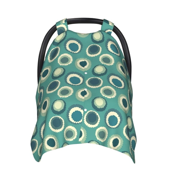 Car Seat Cover Baby - abstractly geometric dot Breathable Infant Car Seat Cover for Baby Carseat, Lightweight Comfort Baby Essentials Must Haves Newborn Stuff for Girl Boy