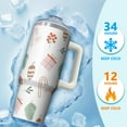 thumbnail image 4 of Xmas Presents 30oz Stainless Steel Coffee Mug with Handle and Straw, Holiday Insulated Leak Proof Christmas Cup, Winter Gift Travel Tumbler, 4 of 5