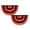 2Pcs, variant on 6FT Halloween Flag Bunting Banner, Orange & Black 5 Stripe Half Fan Pleated Decoration with 3 Grommets, Fully Sewn Hanging Flag for Indoor Outdoor Yard Porch Garden and Holiday House Displays