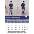 thumbnail image 4 of Men's short-sleeved long pants casual check home wear set that can be worn outside, 4 of 4