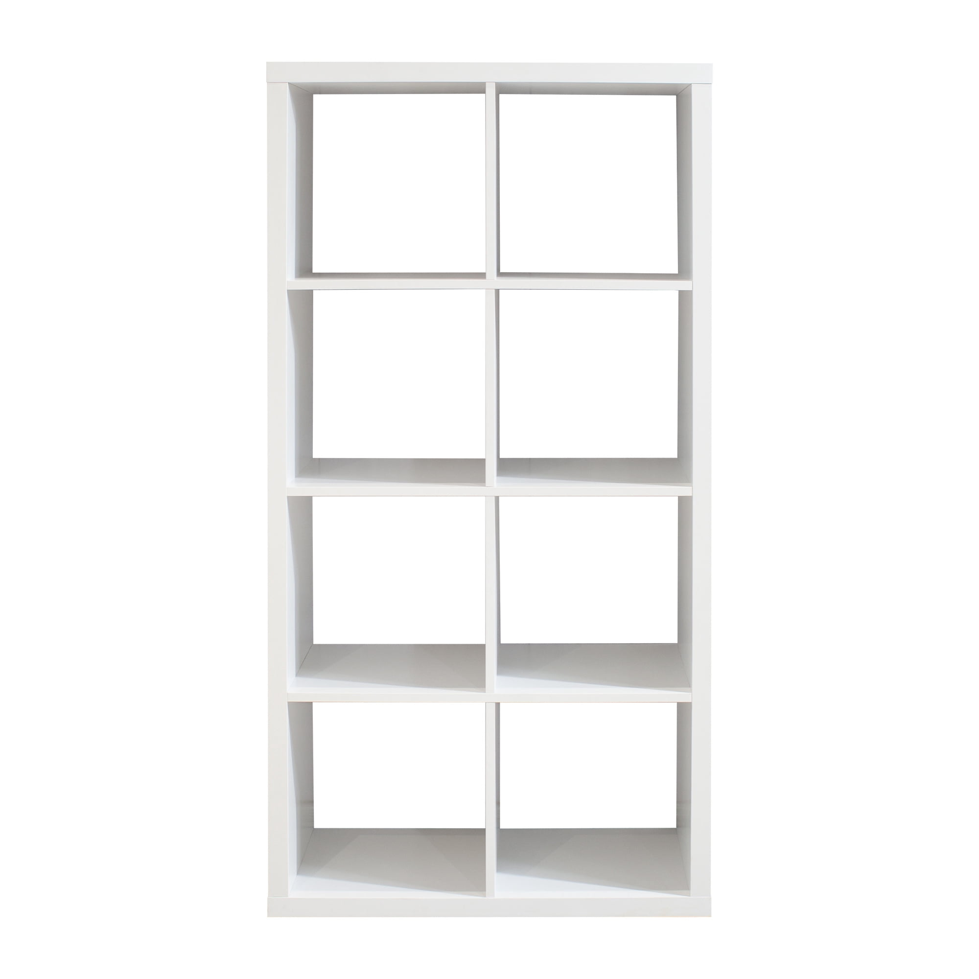 Smart Cube 8-Cube Organizer Storage with Opened Back Shelves, 2 X 4 Cube Bookcase Book Shleves for Home, Office