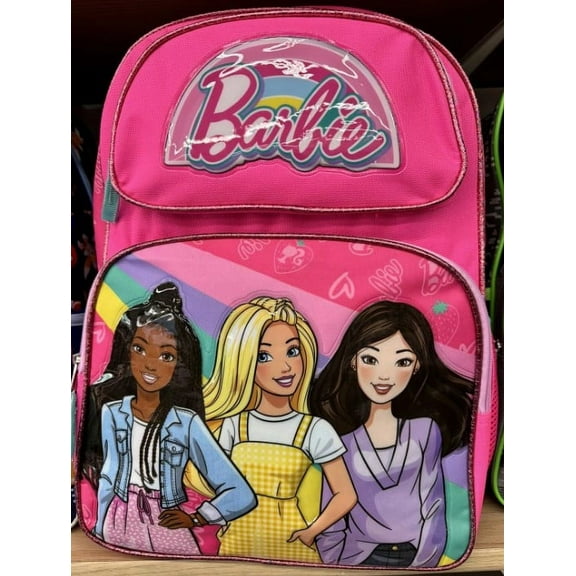 Official Barbie and Friends Backpack 16 Inch Large School Bag 2024 New Design!