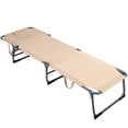 thumbnail image 3 of Costway Tumbona Ajustable Plegable Silla Reclinable de Playa con Cojines para Acostarse Boca Abajo/Arriba y Cavidad Facial Beige, 3 of 6