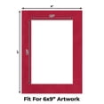 thumbnail image 2 of Red Suede Picture Frame Mat for 8x11 Frames - Fits 6x9 Photos - 50 Mats, 2 of 7
