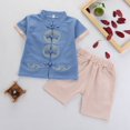 thumbnail image 1 of Ropa para niños Hanfu niños retro mejorado Tang traje verano Niños Niñas estilo chino bebé Tang traje algodón y lino Hanfu traje, 1 of 1