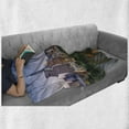 thumbnail image 6 of Modern Soft Flannel Fleece Throw Blanket, Austin Texas American City Bridge over the Lake Skyscrapers USA Downtown Picture, Cozy Plush for Indoor and Outdoor Use, 70" x 90", Multicolor, by Ambesonne, 6 of 6