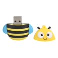 thumbnail image 1 of Memoria USB Flash Drive Pendrive Regalo Almacenamiento de datos Modelo de abeja 3D de dibujos animados Amarillo 128 GB, 1 of 12