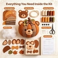 thumbnail image 4 of DIY Animal Pumpkin Sewing Kit, Cute Woodland Friends Fabric Craft Set, Pre-Cut Patchwork Sewing Project, Handmade Autumn Harvest Decoration For Home Display, 4 of 7