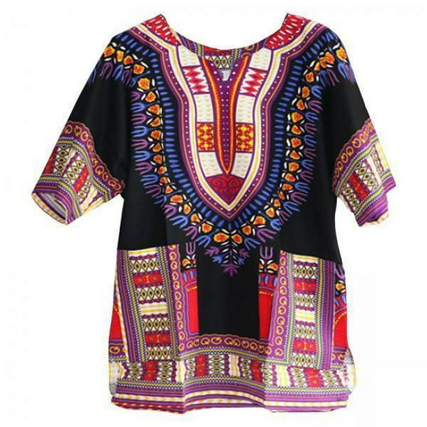 Camisa dashiki africana,vestidos africanos mujeres hombres camisa africana ropa,Camisa Dashiki africana de color brillante,Ropa con estampados africanos Camisas clásicas Tops,Camiseta