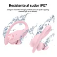 thumbnail image 2 of Bmani T60 Audífonos Ipx7 Carga Inalambrica Pantalla Digital Cómodos auriculares deportivos Bluetooth, estables y que no se caen Color Rosa, 2 of 8