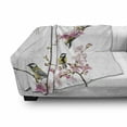 thumbnail image 3 of Birds Soft Flannel Fleece Throw Blanket, Group of Hummingbirds on Flowering Branch Best Friends Peace Illustration Home, Cozy Plush for Indoor and Outdoor Use, 70" x 90", Multicolor, by Ambesonne, 3 of 6