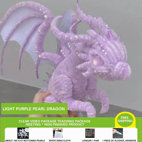 TOPRenddon Christmas Hand Dragon Decoration,New Twisted Stick Diy Christmas Dragon Gift Knitting Material Package Christmas Decoration Small Ornaments
