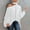 White, variant on AOOCHASLIY Women Fall Tops Women Casual Shirt Long Sleeve Halter Neck Off Shoulder Solid Loose Polluer Blouse