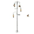 thumbnail image 2 of 93 inch Iron Bird Feeder With Six Hooks, Bird Feeder Black Courtyard, 2 of 11