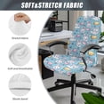 thumbnail image 5 of Xixirimido Easter Egg Rabbit Print Office Chair Covers Computer Universal Stretchable Chair Covers Desk Chair Armrest Covers High Back Slipcovers for Rotating Chairs, Large, 5 of 6