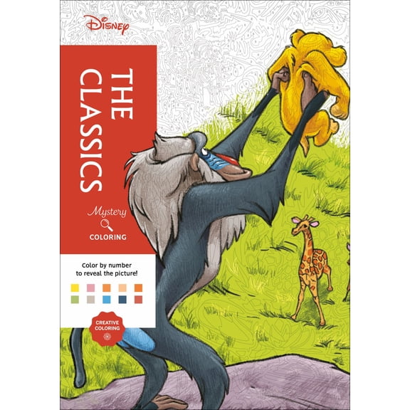 Disney Mystery Coloring: the Classics: A Color by Number Book, 128 pages (Paperback)