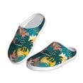 thumbnail image 2 of KLL Hawaiian Style Pattern Adult Unisex Cozy Slippers,Fuzzy Slip-on Slippers TPR Sole Slippers Comfort Plush Home Footwear for Indoor & Outdoor-13, 2 of 7