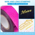 thumbnail image 3 of Uxcell 0.79"x400Ft Hot Stamping Foil Paper Roll, Laser Purple, 3 of 6