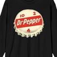 thumbnail image 7 of Dr Pepper Bottle Cap Crew Neck Long Sleeve Men's Black Tee -XXL, 7 of 7