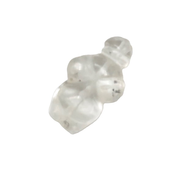 FERTILE! Quartz Goddess of Willendorf Animal Figurine | 20x10x9mm | Clear | 1 Figurine