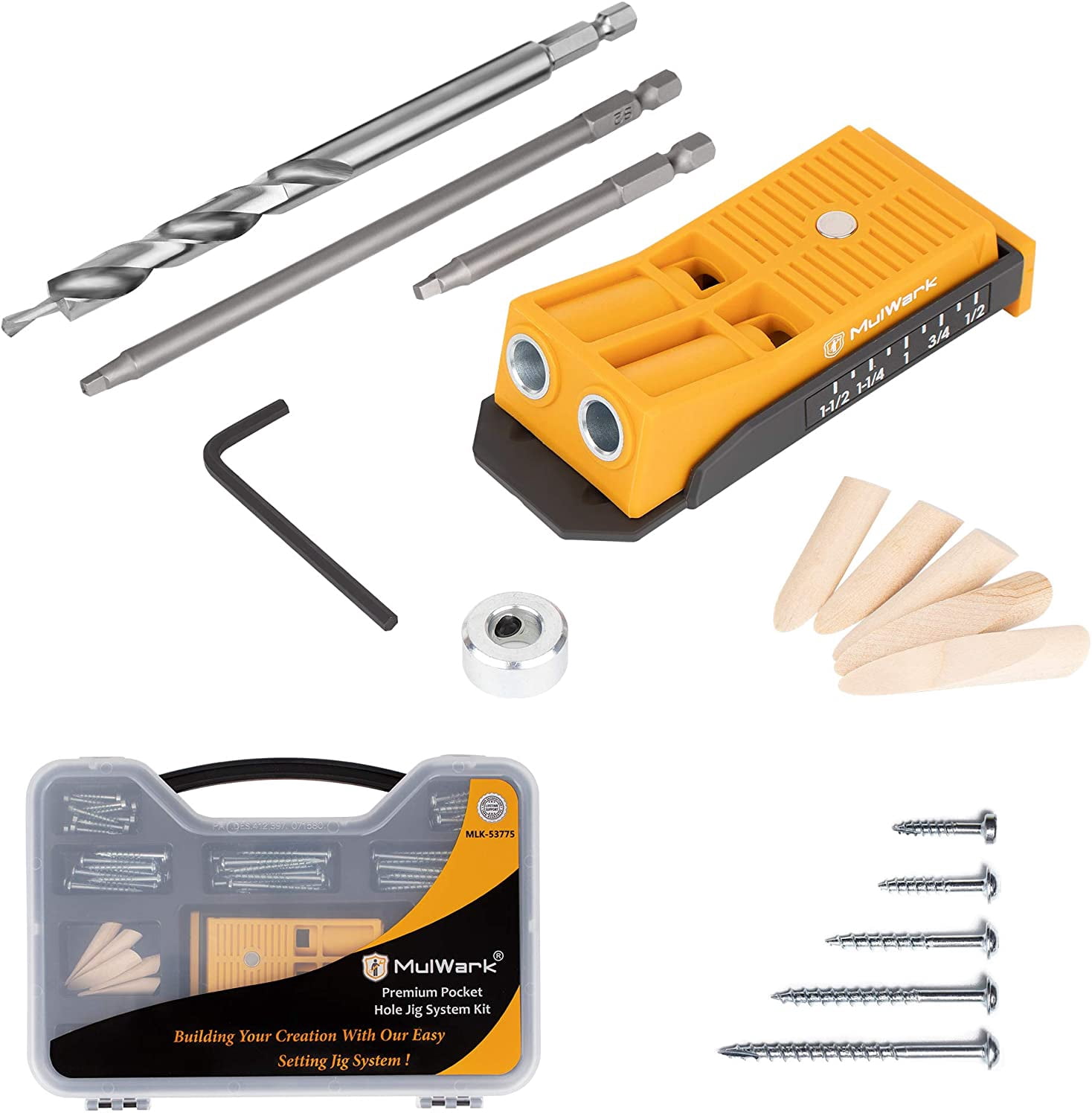 MulWark Premium Pocket Hole Jig System 