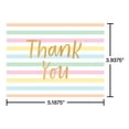 thumbnail image 3 of American Greetings Thank You Card Stationery Notes, Pastel Stripes (20-Count), 3 of 4