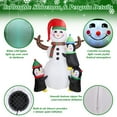 thumbnail image 3 of TeqHome 5.9ft Christmas Inflatables Outdoor Decorations Christmas Snowman Decorations for Garden Yard Lawn Xmas Decor, 3 of 7
