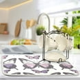 thumbnail image 5 of Purple Butterflies Dish Drying Mat Dish Drainer Rack Mats Water Absorbent Non-Slip Easy Clean Heat Resistant for Kitchen Counter, 5 of 8