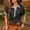 Black, variant on Women's Colorblock Short Sleeve Button-Down Top with Linen Denim Contrast Collar