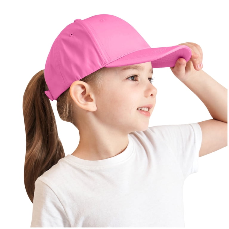 Baby Bucket Hat 12-24 Months Ponytail Hat for Girls, Criss Cross