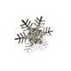 thumbnail image 1 of Yuarrent Decoración de mesa, diseño de copo de nieve de Navidad, suministro decorativo para el hogar, servilletas antioxidantes, círculos, hebilla de Mostrada Plata Yuarrent HA060540-02, 1 of 6