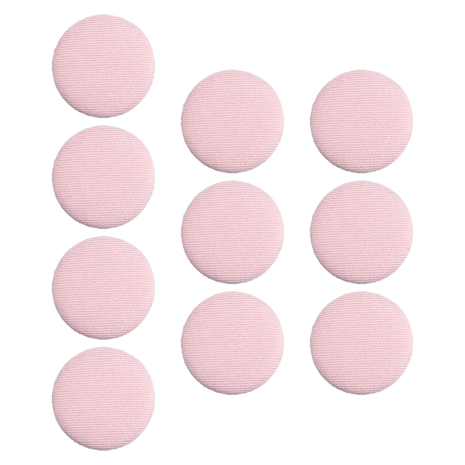 amagogo 6x10x Fabric Cloth Covered Buttons DIY Shank Buttons for Blouses Coats Jackets Pink
