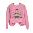 thumbnail image 2 of Simua Chandail en Molleton pour Femmes Décontracté Ample Col Rond Chandail Manches Longues Mignon Graphique Tee Shirt, 2 of 4