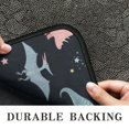 thumbnail image 6 of Black Dinosaurs Stars Pterosaurs Pattern Door Rugs,Washable Non Slip Door Mats Indoor,Decorative Door Mats,Entry Mat Indoor for Entrance,Bedroom,Kitchen,Bathroom,30"x17", 6 of 6