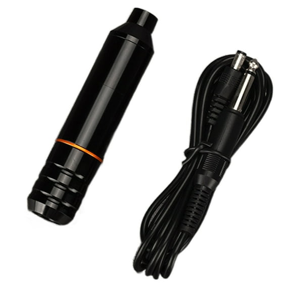 LEZHAN Tattoo Embroidery Machine Black Powerful High Speed Better Compatibility Perfect Fitting Body Art Tool Aluminum Alloy Rotary Tattoo Machine Pen for Women