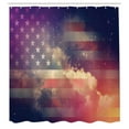 thumbnail image 3 of Ambesonne Outer Space Shower Curtain, Cloudy Night USA, 69"Wx70"L, Multicolor, 3 of 5