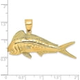 thumbnail image 5 of 14K Yellow Gold 3-D Female Dorado Mahi-Mahi Charm - 18.75mm, 5 of 7