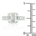 thumbnail image 3 of Precious Stars Precious Stars R07706R-C01-06 Bague de Fiançailles Boîte à Musique en Zircon Cubique Argentée, 3 of 4