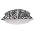 thumbnail image 4 of Parkland Collection Heera Gray and White Decorative Throw Pillow, 20 x 20 Cotton Square Pillow, 4 of 9