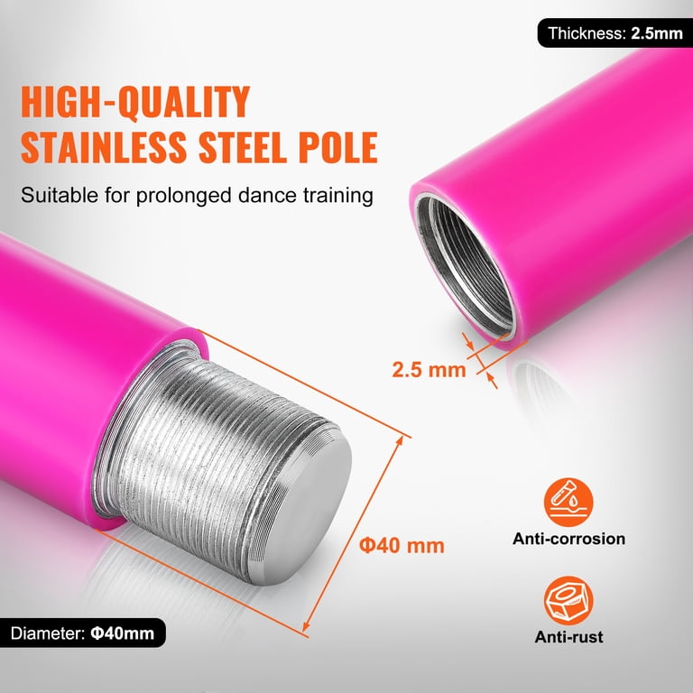 KFFKFF Expert Dance Pole, Rotating and Stationary Dance Pole Set