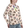 thumbnail image 6 of Salouo Panda Ice Creams Donuts Pattern Hoodie Sweatshirts for Women, Autumn Pullover Hoodie Workout Sweat Women's Long Sleeve Preppy Sweatshirts-X-Large, 6 of 7