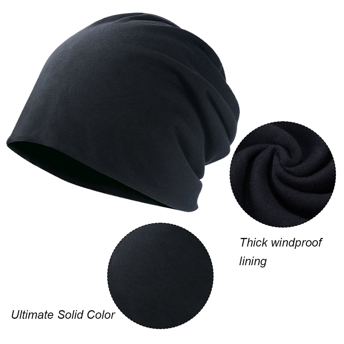 VECRY Men's Slouchy Beanie - Thin Hollow Summer Skull Cap, One Size Fits Most