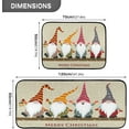 thumbnail image 3 of Merry Christmas Gnomes Kitchen Rugs Winter Xmas Snowflakes Holly Berry Kitchen Mats Runner Laundry Rug Non Slip Kitchen Floor Mats Soft Doormats Carpet Home Decor Set of 2, 3 of 6