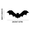 thumbnail image 2 of 12 Pcs Hanging Bats Halloween Decorations Outdoor - Large Flying Plastic Bats Outside Decor - 3 Different Sizes - Glow in Dark Eyes for Hanging in The Tree, Porch, Yard, Lawn, Indoor, 2 of 7